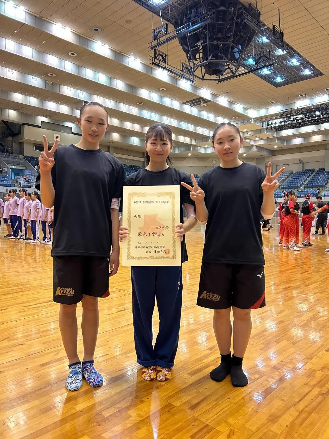 選手コース：千葉県高校総体団体3位でした。